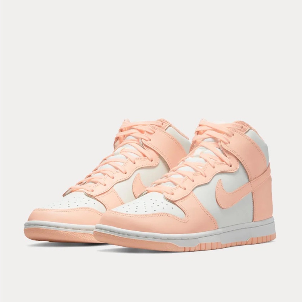 Nike dunk high sail crimson tint